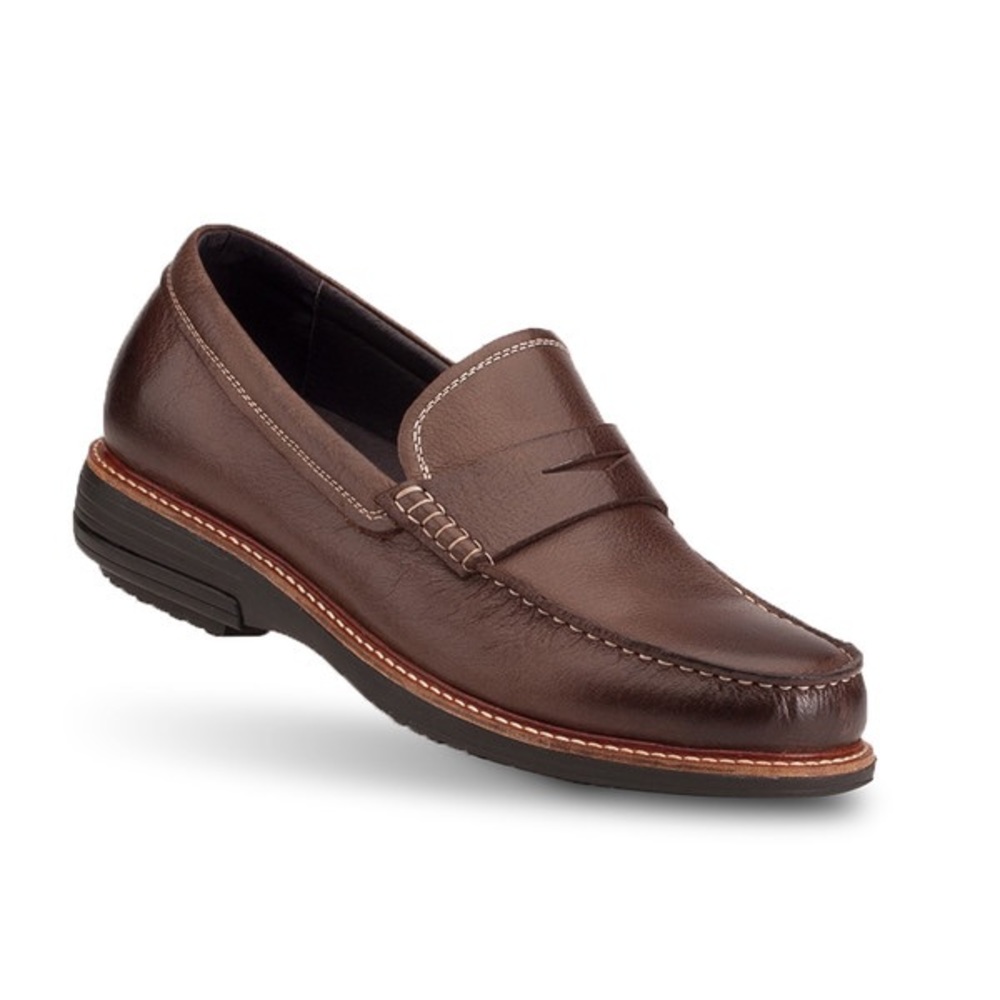 Regan brown leather Gravity Defying Loafers